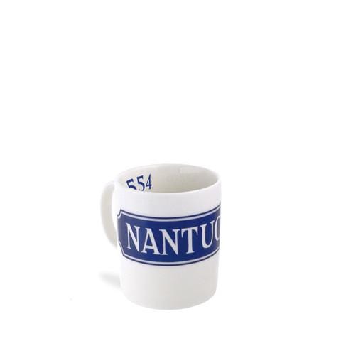 Blue Nantucket Quarterboard Mug - Exclusive 3.75"