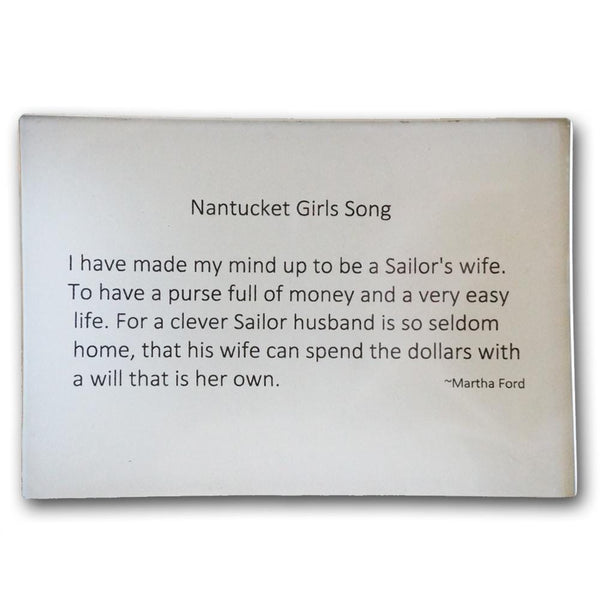 Nantucket Girls Song 4.5x6.5 Plate