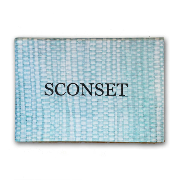 Sconset Plate 3.5x5 - Blue/Green Arrowroot