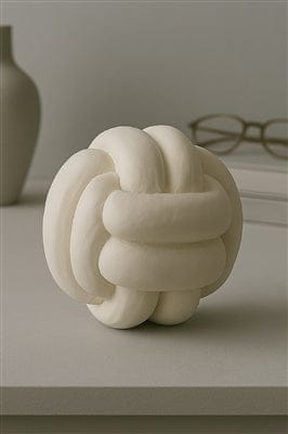 Knots Décor White Beige Aluminum Lg