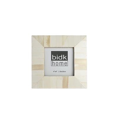 4x4” White Bone Picture Frame