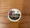 12" tray w/ tea party scrim on ivory (69)