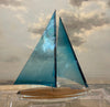 Acrylic Sailboat Sculpture Small