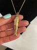 Antique Fish 14k Gold Pendant