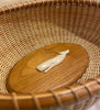 12 X 9 oval w/ecoivory whale (95)