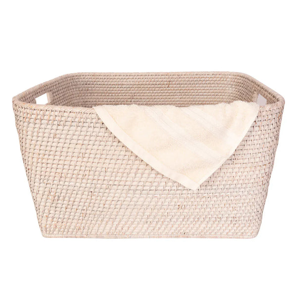 Saboga Home Family Basket with Cutout Handles