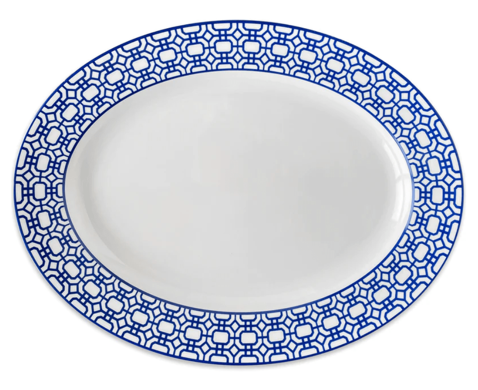 Newport Garden Oval Rimmed Platter