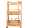 Napali Rattan Rolling Bar Cart