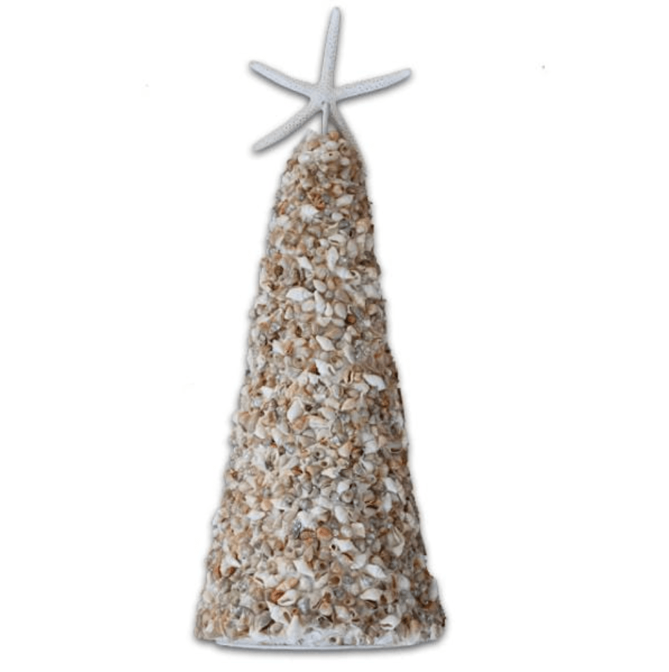 Tiny White Seashell Holiday Tree