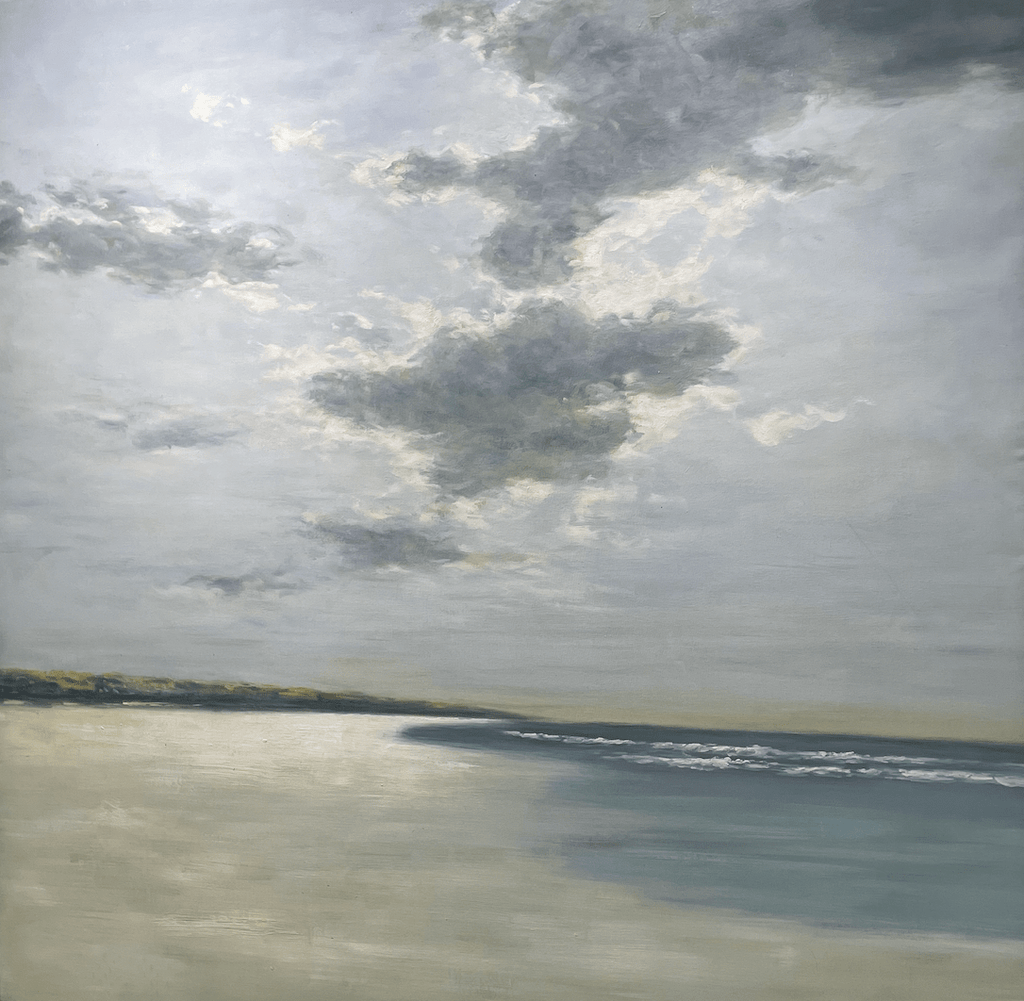 Beach Scene Original Painting 60x60