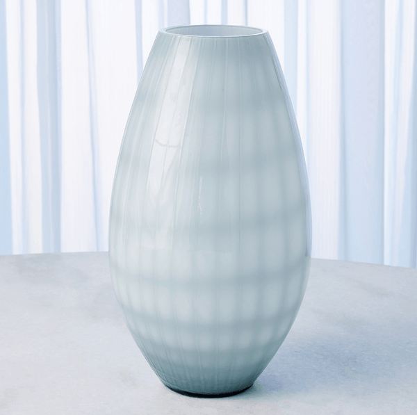 Cased Glass Grid Vase