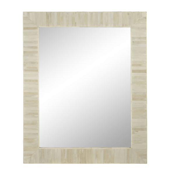 Bone Inlay Mirror 30"h