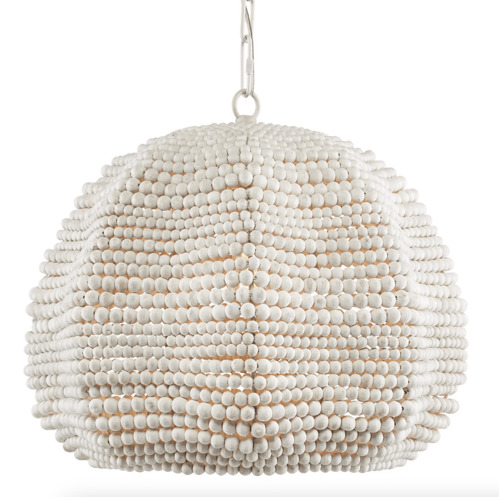 Whitewash Wooden Beads