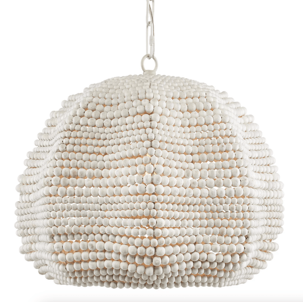 Whitewash Wooden Beads