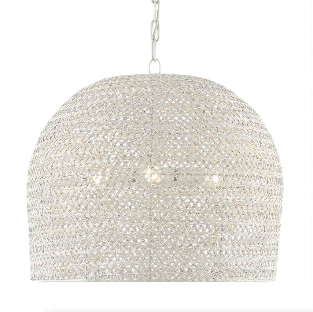 White Woven Metal
