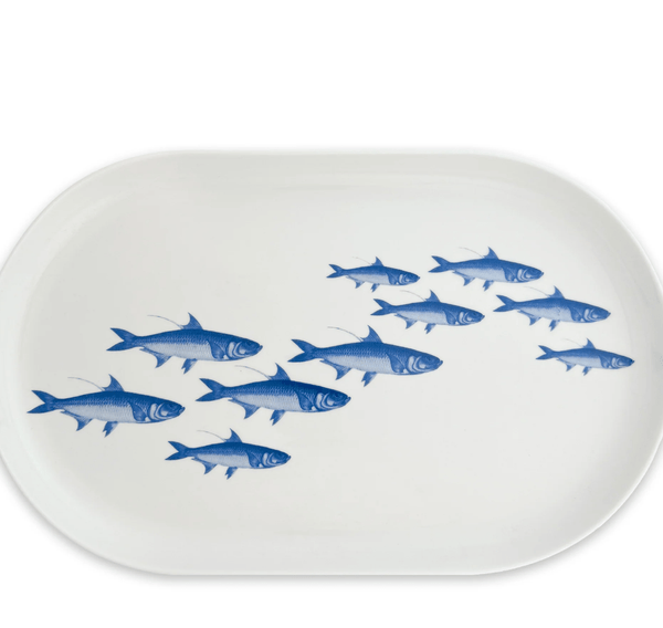 School of Fish Large Coupe Platter 16x9