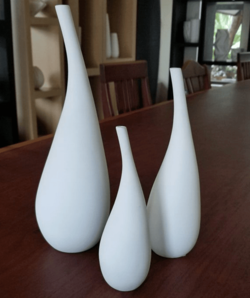 Porcelain Teardrop Vase