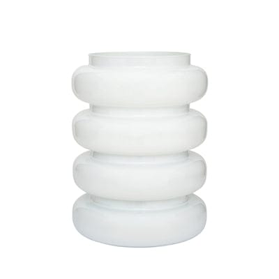 Vase Flower Recycled Glass Bulb - White Co
