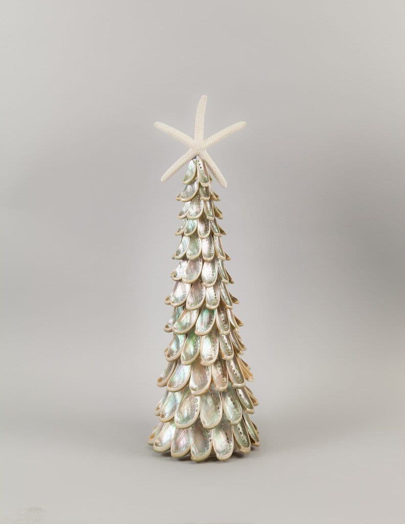 Silver Abalone Shell Holiday Tree