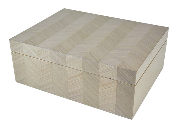 Chevron Design, Taupe - 11" x 9 x 4.5"