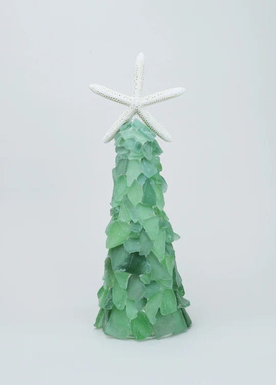 Green Sea Glass Holiday Tree