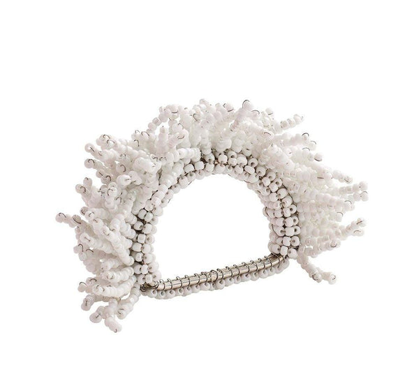 Carnival Napkin Ring White