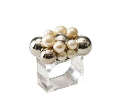 NRING: Bauble Pearl/ Silver
