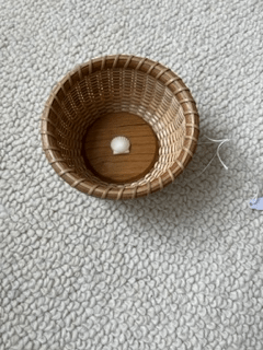 4” basket w/ivory scallop (78)