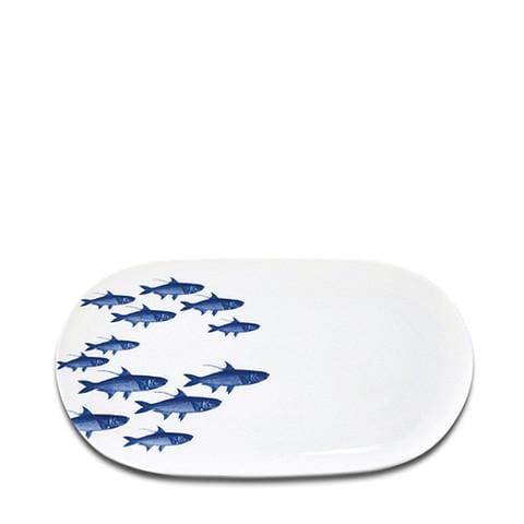School of Fish Small Oval Tray 11-1/4"