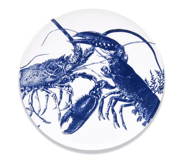 Blue Lobster Coupe Platter 12.5"