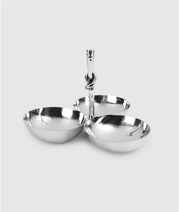 Helyx Snack Set 3 Bowl W/ Knot Handle