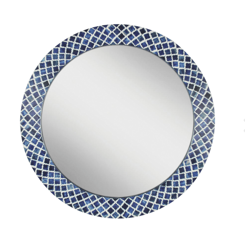 Luciana Diamond Bone Mirror