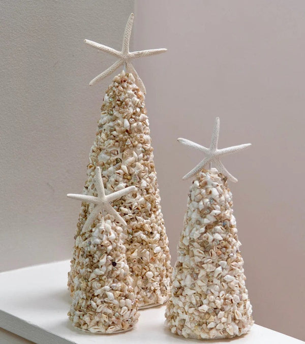 Tiny White Seashell Holiday Tree