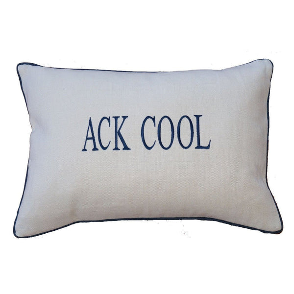 "ACK COOL" Linen Pillow