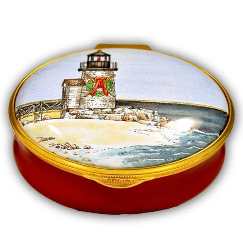 Brant Point Lighthouse Christmas Pill Box (Retired)