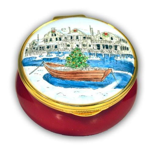 Nantucket Christmas Dory Pill Box (Retired)