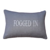 "FOGGED IN" Linen Pillow