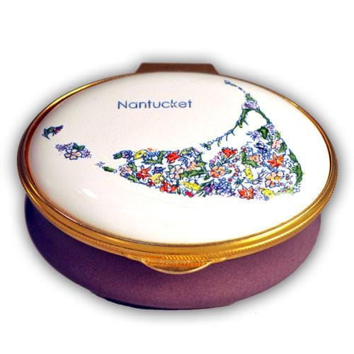 Nantucket Island Floral Pill Box (Retired)