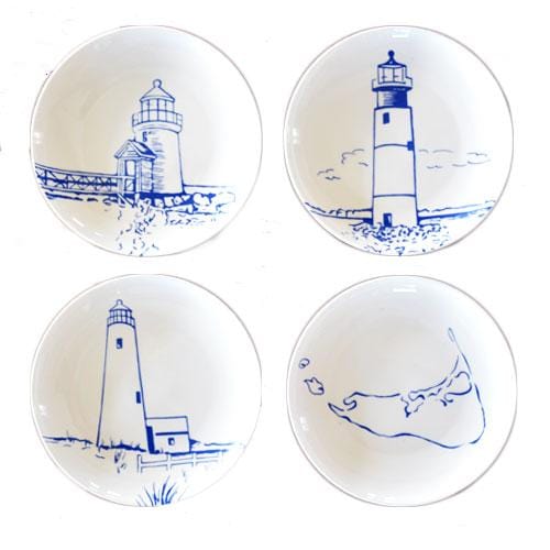 Island Lighthouse Canapé Set/4 6.25"