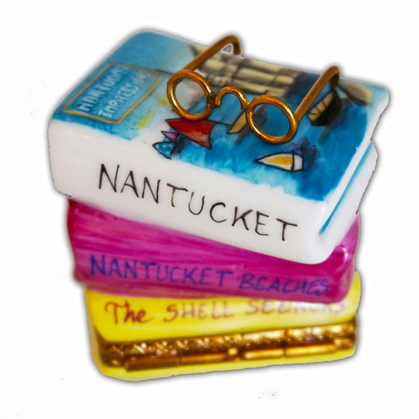 Nantucket Stacked Books Limoges Box