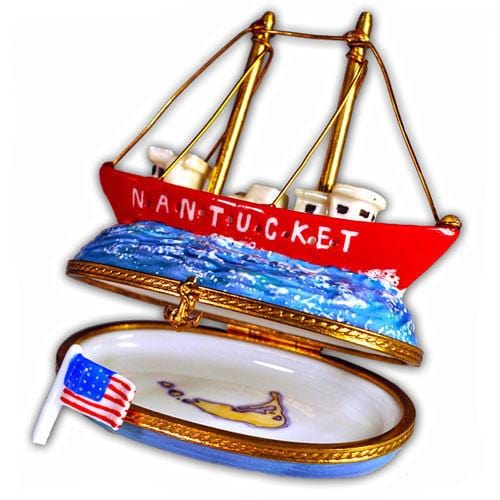 Nantucket Lightship Limoges Box