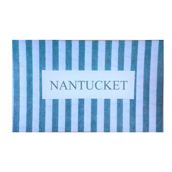 Nantucket Plate-5x8 Blue Seersucker