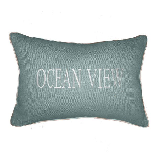 "OCEAN VIEW" Linen Pillow